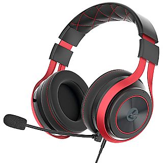 Auriculares gaming - Sherwood LS25 eSports Gaming Headset, De diadema, Con cable, Negro y Rojo
