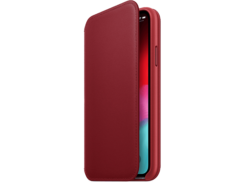 APPLE Cover Leren Folio iPhone Xs (Product)Red (MRWX2ZM/A)