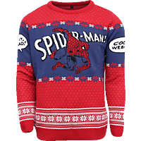 NUMSKULL Spider-Man Cool it Webhead Xmas Pullover XL Pullover, Rot/Blau