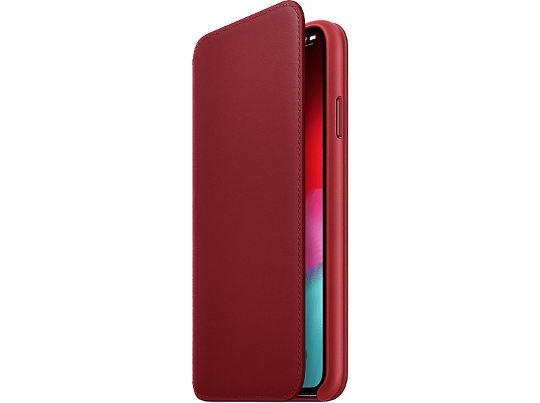 APPLE Cover leren Folio iPhone Xs Max (Product)Red (MRX32ZM/A)