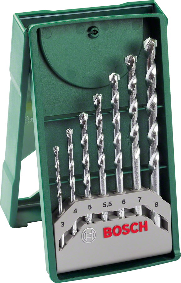 BOSCH Mini X-Line kőzetfúrókészlet, 7 részes (2607019581)