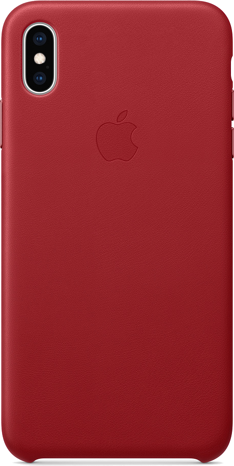 APPLE Cover Leather iPhone XS Max Rood (MRWQ2ZM/A)