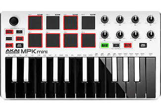 AKAI MPKMINI MK2 - Keyboard und Pad Controller (Schwarz/Weiss)