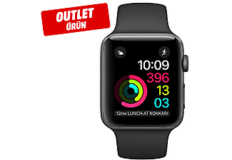 APPLE Watch 1. Seri MP032TU/A 42mm Space Grey Aluminium Case + Siyah Sport Band Akıllı Saat Outlet