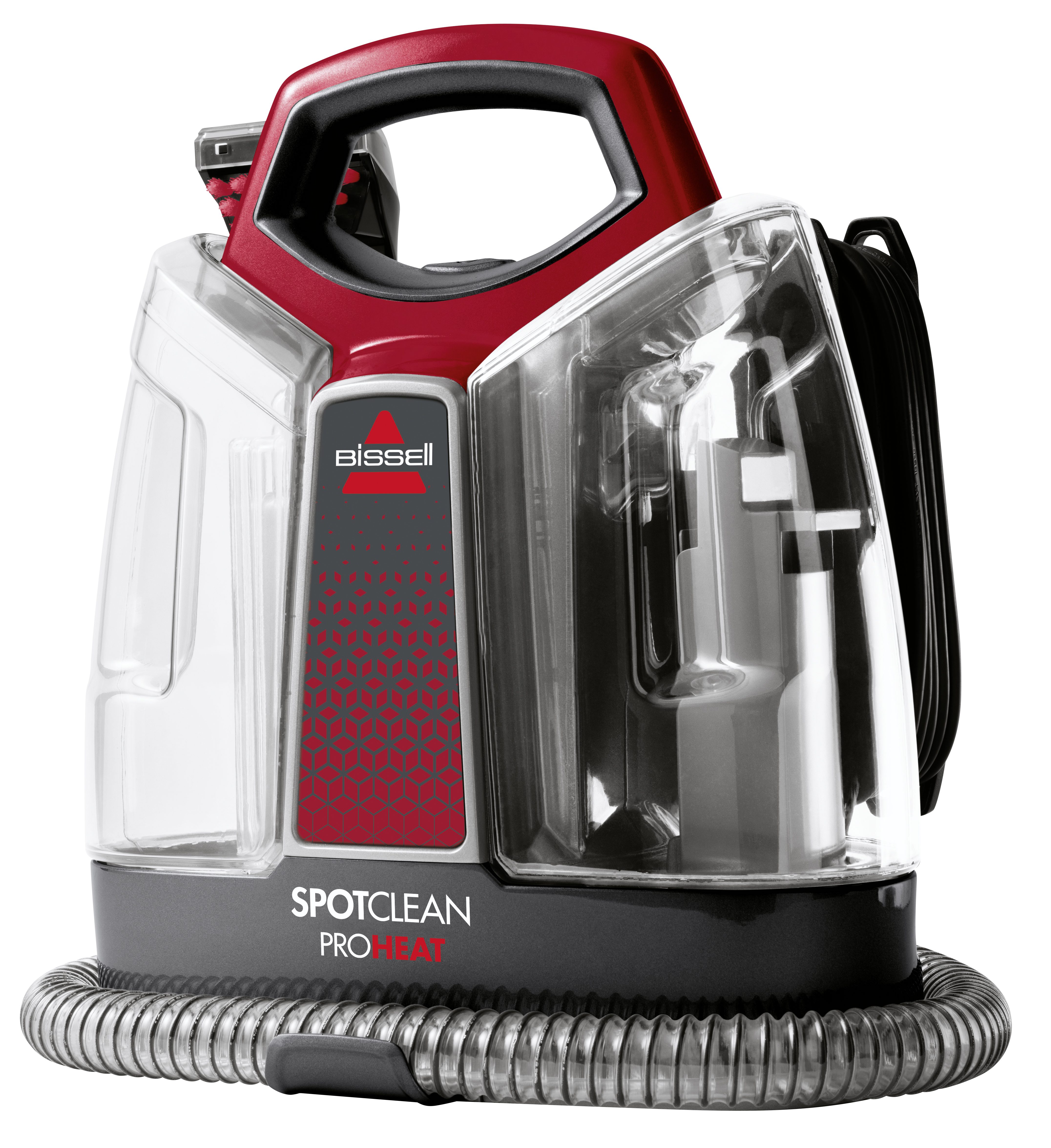 BISSELL 36988 SpotClean ProHeat Elekrischer Waschsauger, Rot/Grau