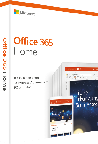 Office 365 Home 2019 (6 Benutzer/1 Jahr) - PC/MAC - Deutsch