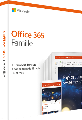 Office 365 Famille 2019 (6 utilisateurs/1 an) - PC/MAC - Francese