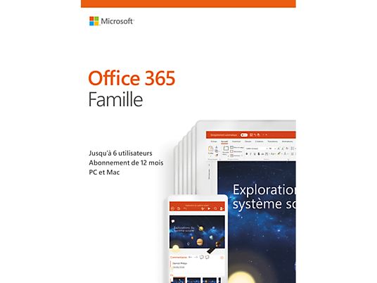 Office 365 Famille 2019 (6 utilisateurs/1 an) - PC/MAC - Französisch