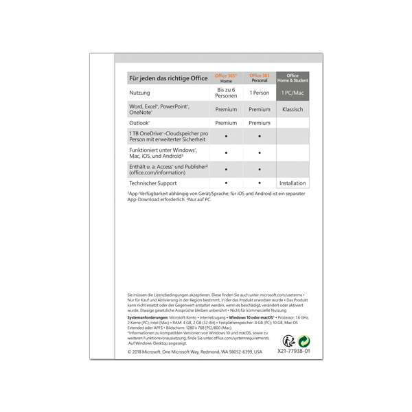 Microsoft Office Home and Student 2019 - [PC]