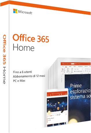 Office 365 Home 2019 (6 utenti/1 anno) - PC/MAC - Italien