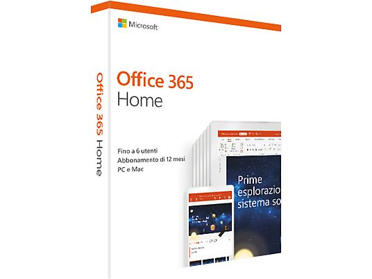 Office 365 Home 2019 (6 utenti/1 anno) - PC/MAC - Italien