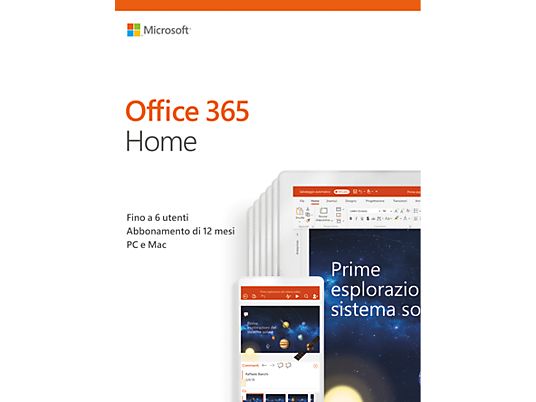 Office 365 Home 2019 (6 utenti/1 anno) - PC/MAC - Italien