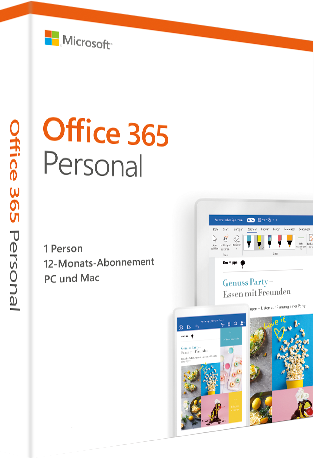 Office 365 Personal 2019 (1 Benutzer/1 Jahr) - PC/MAC - Deutsch