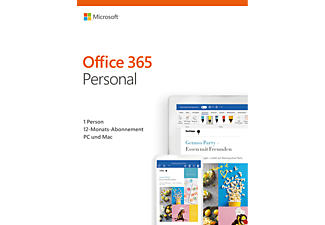 Office 365 Personal 2019 (1 Benutzer/1 Jahr) - PC/MAC - Deutsch