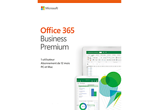 Office 365 Business Premium 2019 (1 utilisateur/15 appareils/1 an) - PC/MAC - Français