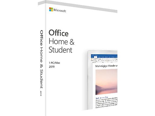 Office Home & Student 2019 (1 Benutzer/1 Gerät/Dauerlizenz) - PC/MAC - Tedesco