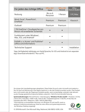 Office Home & Student 2019 (1 Benutzer/1 Gerät/Dauerlizenz) - PC/MAC - Deutsch