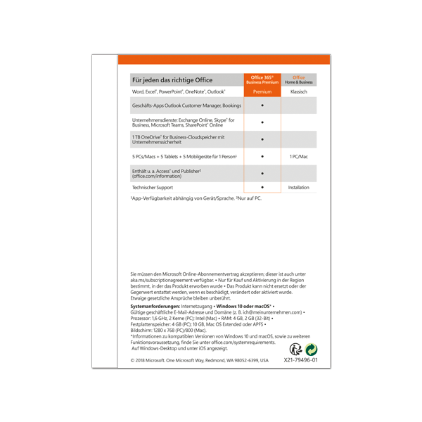 Microsoft Office 365 Business Premium - [PC/MAC]