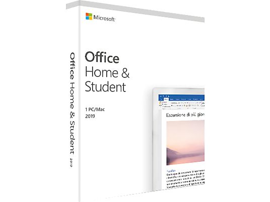 Office Home & Student 2019 (1 utente/1 dispositivo/Licenza perpetua) - PC/MAC - Italienisch