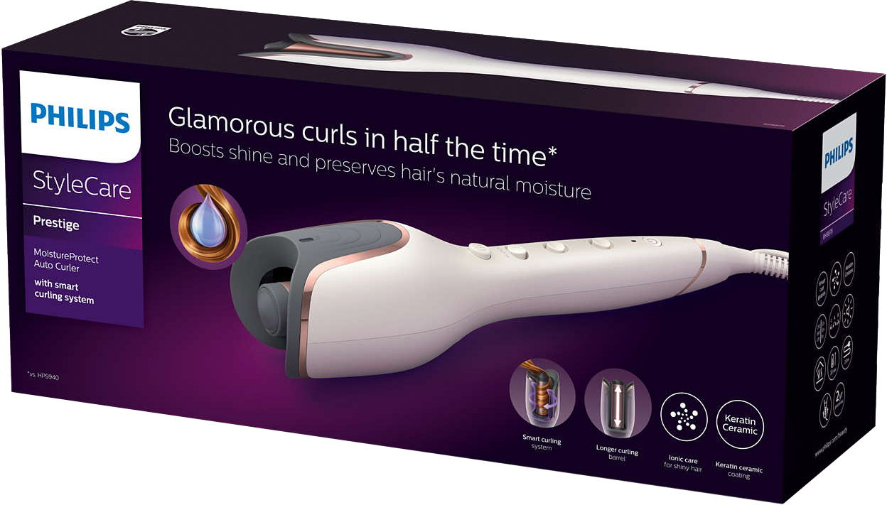 PHILIPS BHB878/00 MoistureProtect automatikus hajgöndörítő 