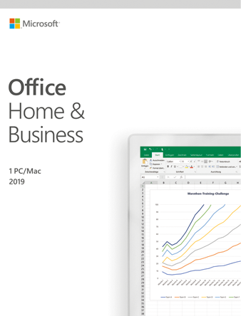 Office Home & Business 2019 (1 Benutzer/1 Gerät/Dauerlizenz) - PC/MAC - Allemand