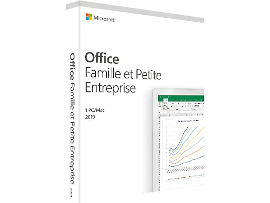 Office Famille et Petite Entreprise 2019 (1 utilisateur/1 appareil/Licence perpétuelle) - PC/MAC - Francese