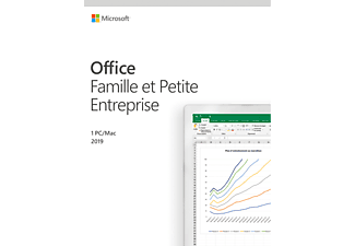 Office Famille et Petite Entreprise 2019 (1 utilisateur/1 appareil/Licence perpétuelle) - PC/MAC - Français