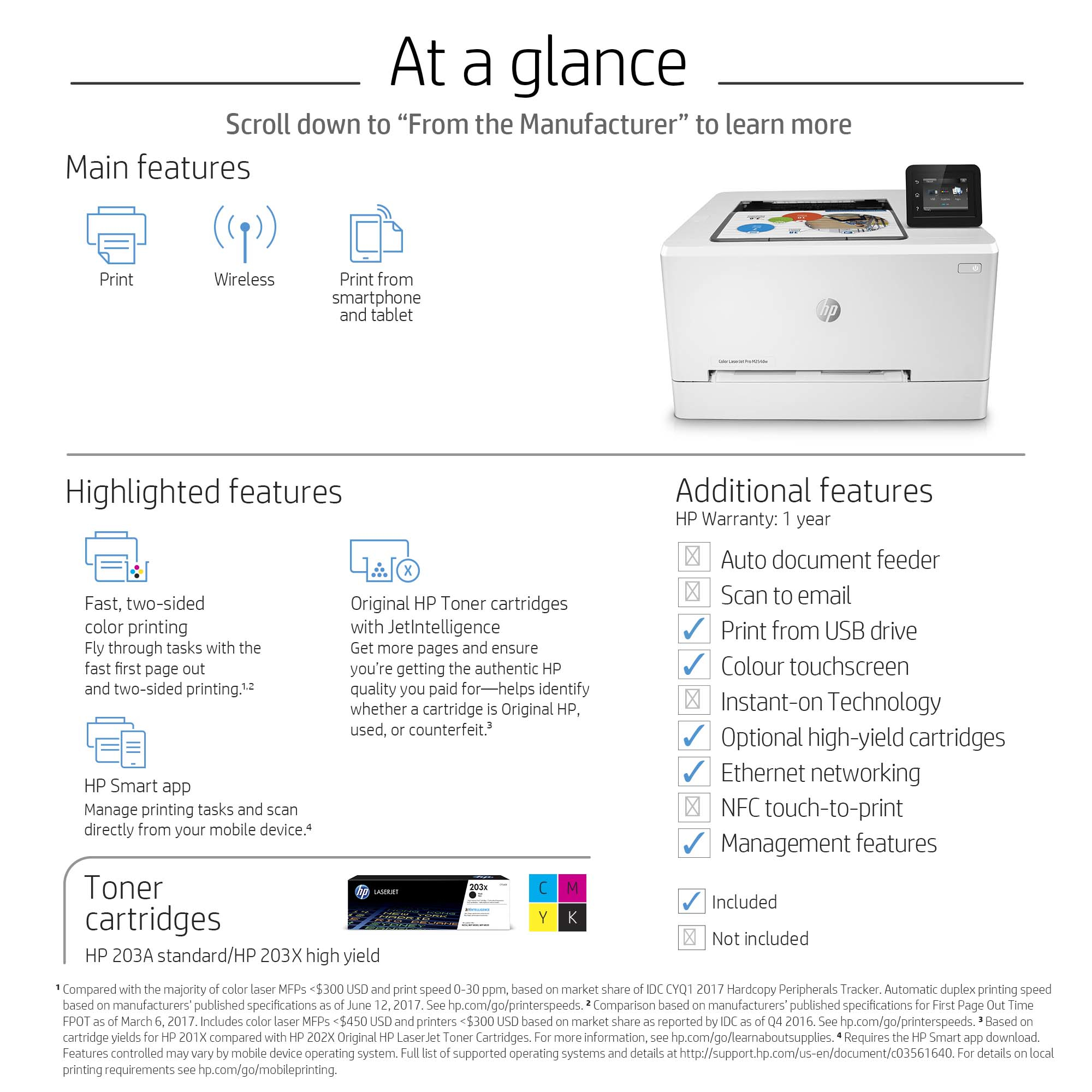 HP Color LaserJet Pro M254dw