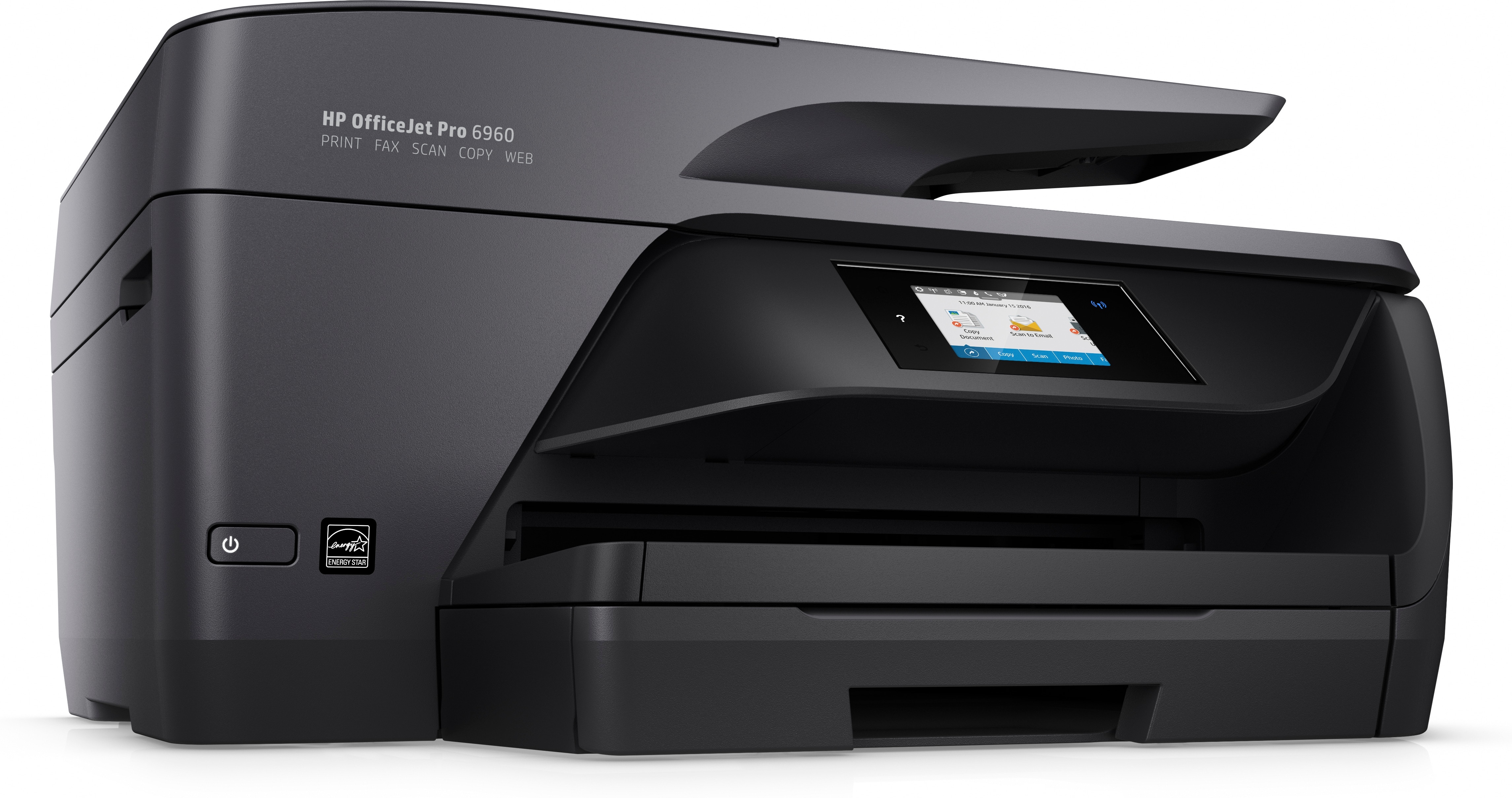 Impresora multifunción - HP OfficeJet Pro 6960, Inyección de tinta, Color, WiFi, 600x1200, 18/10ppm