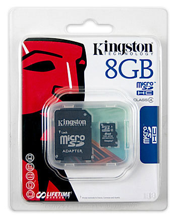 KINGSTON SDC4/8GB 8GB Micro SDHC CLASS 4 Hafıza Kartı