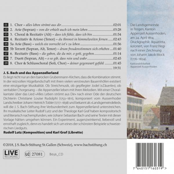 Rudolf Lutz / J.S. Bach-Stiftung - Kantate/Alles Leben strömt aus Dir  - (CD)