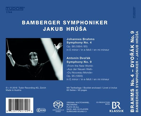CD-Cover für klassische Musik. Enthält einen Dirigenten mit Orchester, Text und einen Barcode.