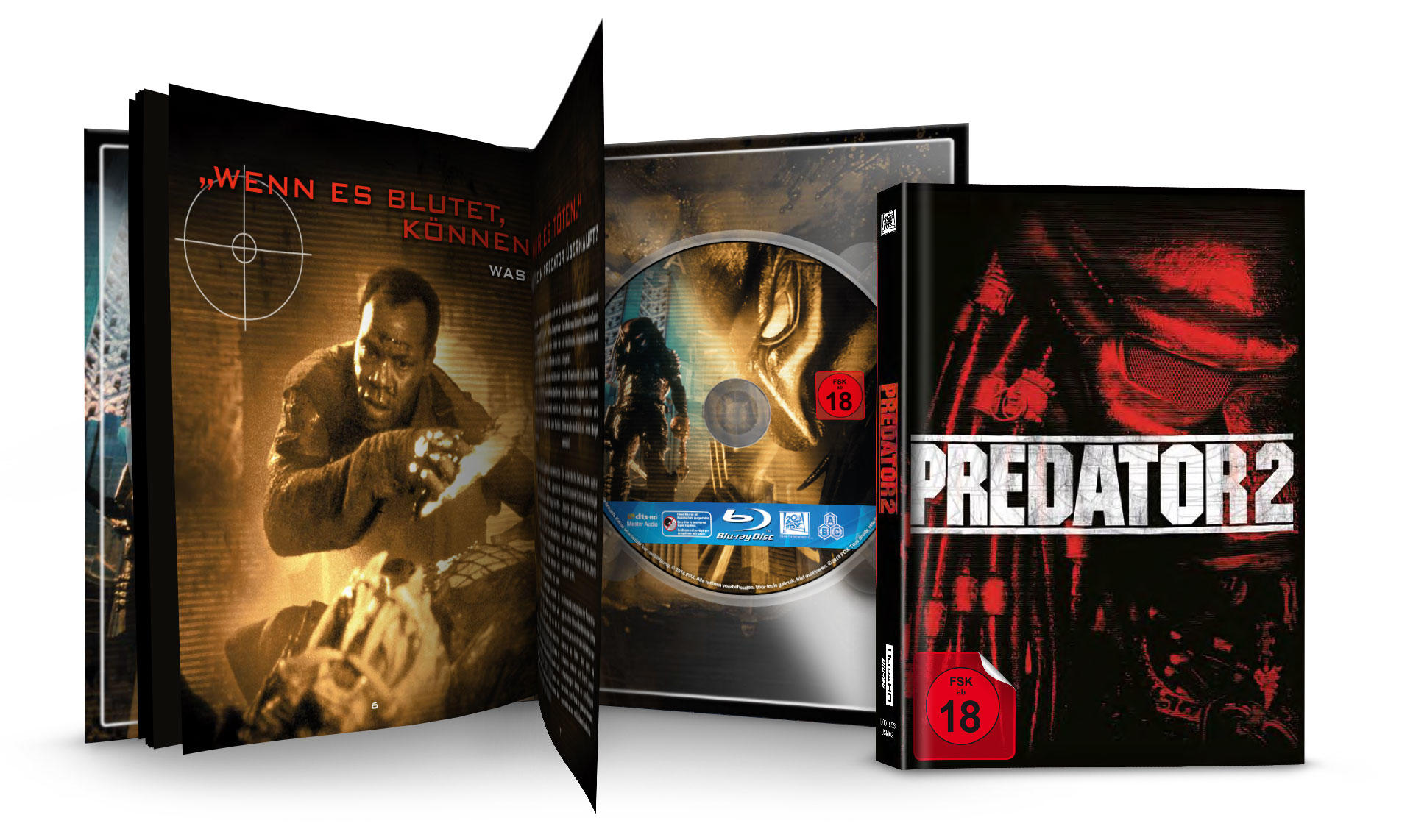 Predator 2 UHD (Media Book) Exklusiv  Cover B 4K Ultra HD Blu-ray + Blu-ray