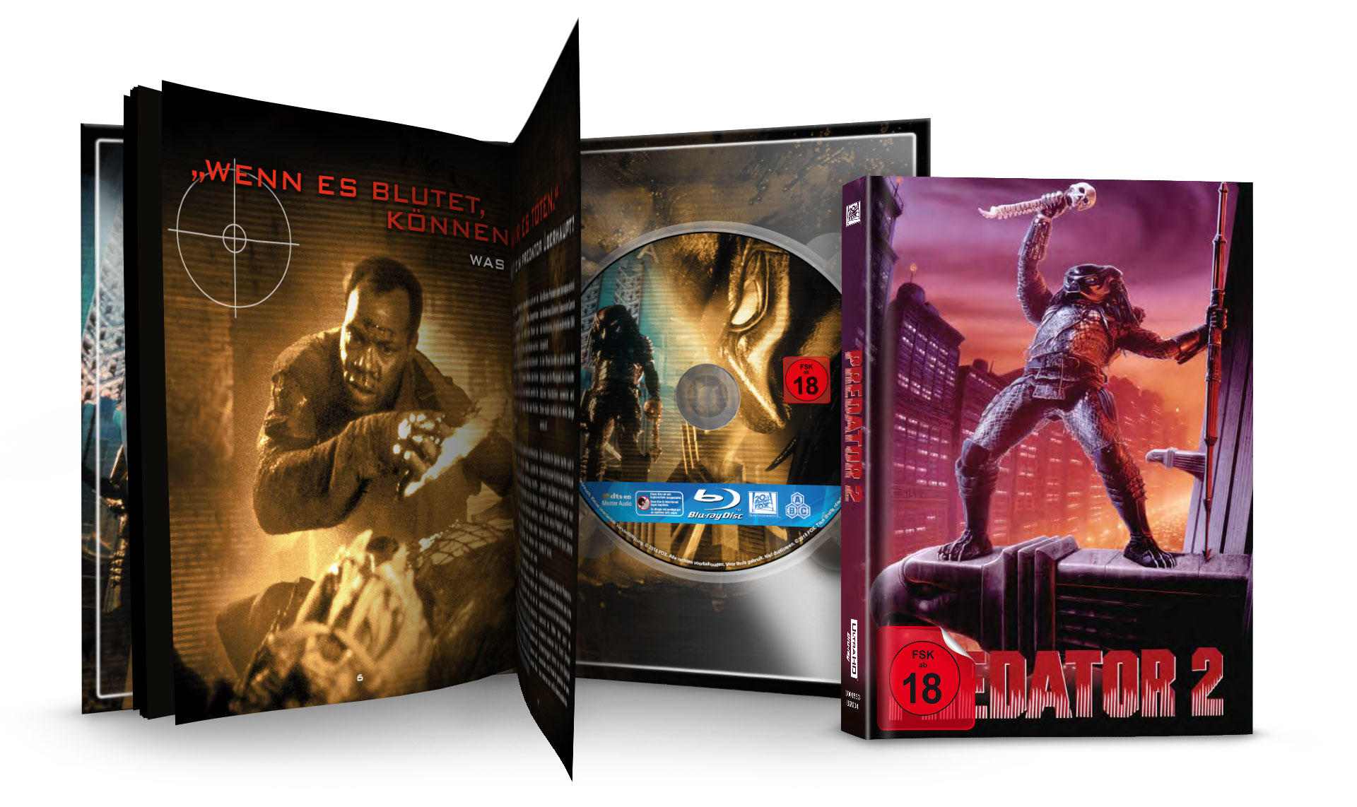 Predator 2 UHD (Media Book) Exklusiv  Cover C 4K Ultra HD Blu-ray + Blu-ray
