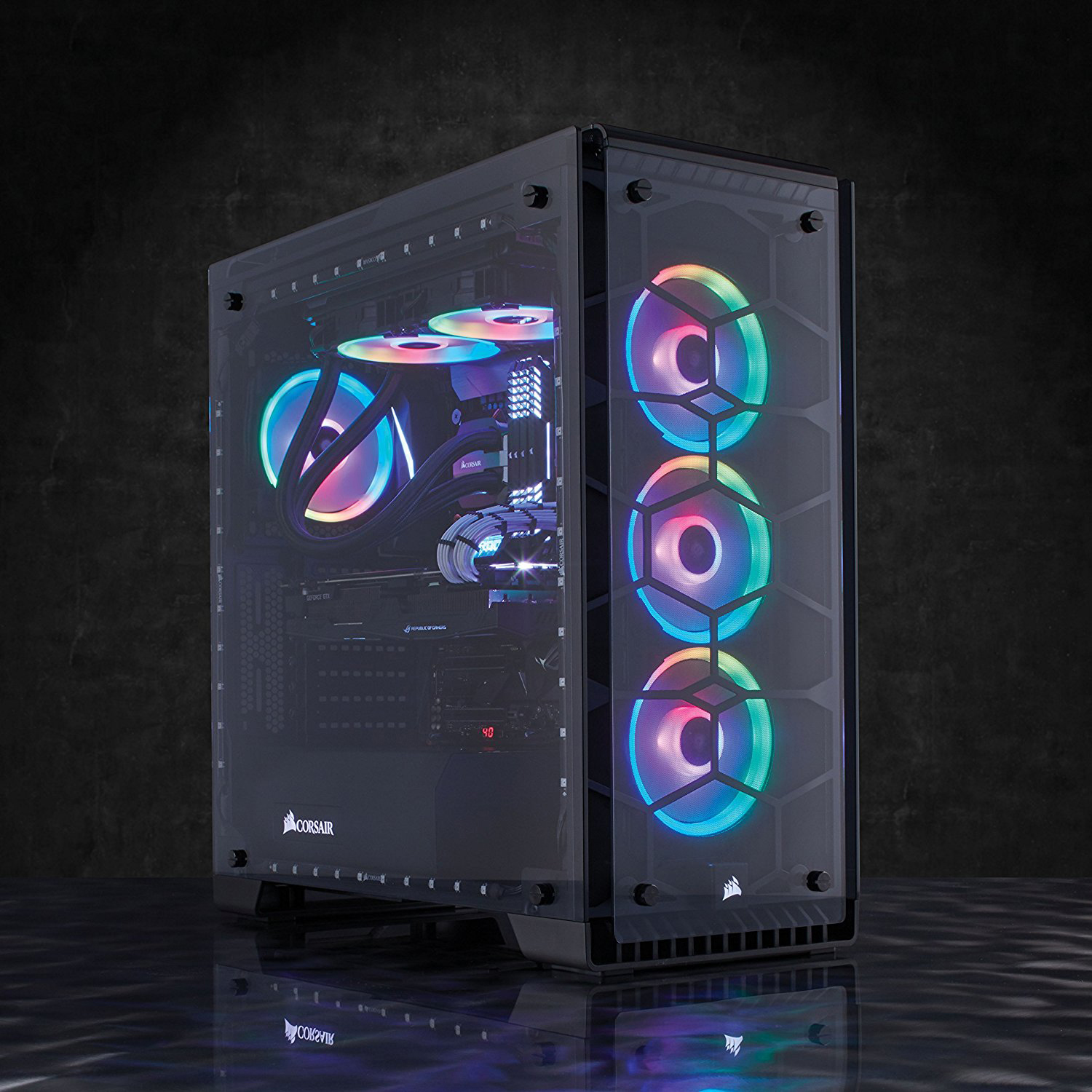 CORSAIR LL120 mit doppelter RGB-Lichtschleife LED Gehäuselüfter