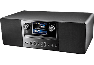 PEAQ PDR360BT-B - Radio numérique (DAB+, FM, Internet radio, Noir)