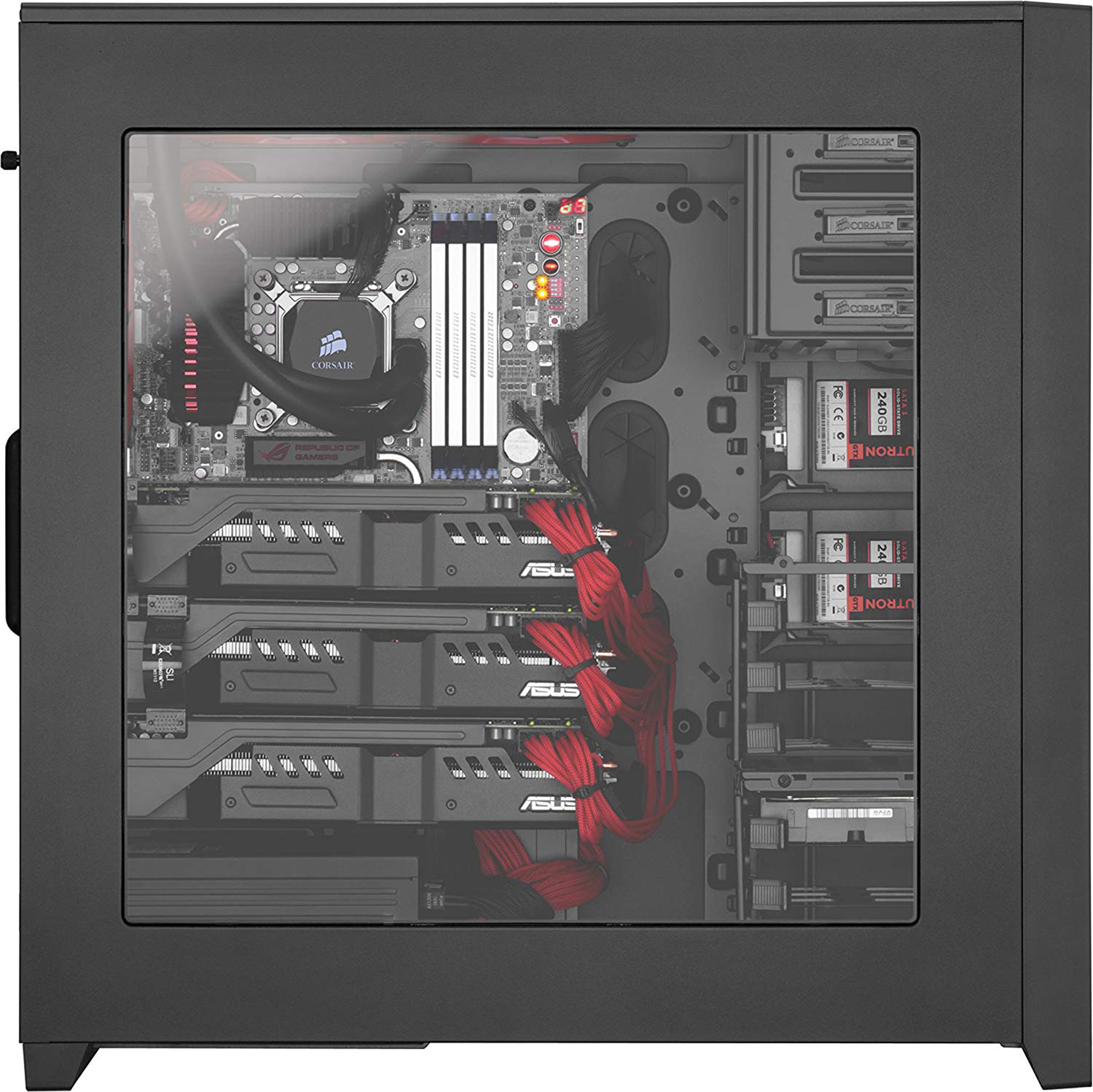 CORSAIR Obsidian Series 750D PC-Gehäuse, Schwarz
