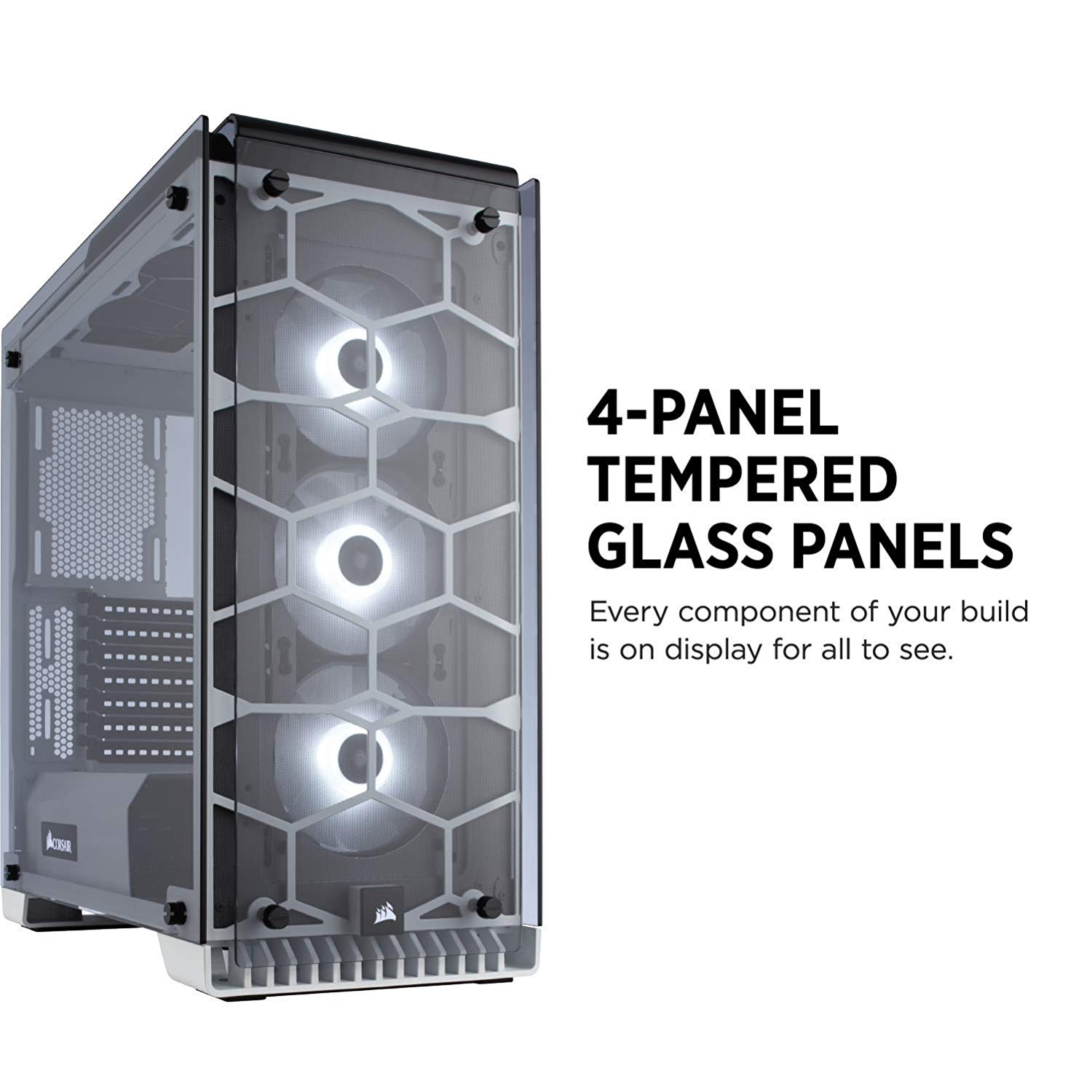 CORSAIR Crystal Series 570X RGB PC-Gehäuse, Schwarz