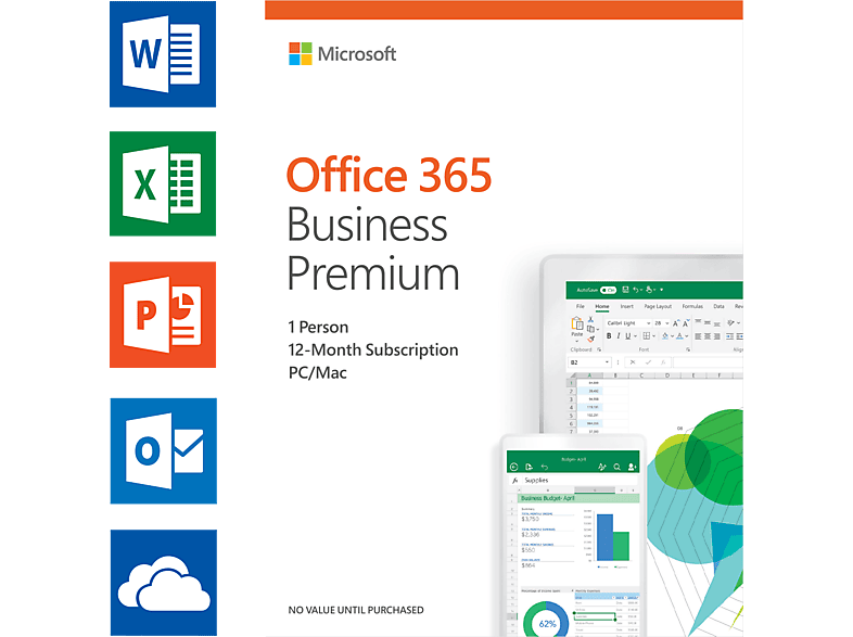 Office 365 Business Premium (UK) - 5 PC's of Mac + 5 tablets + 5 smartphones