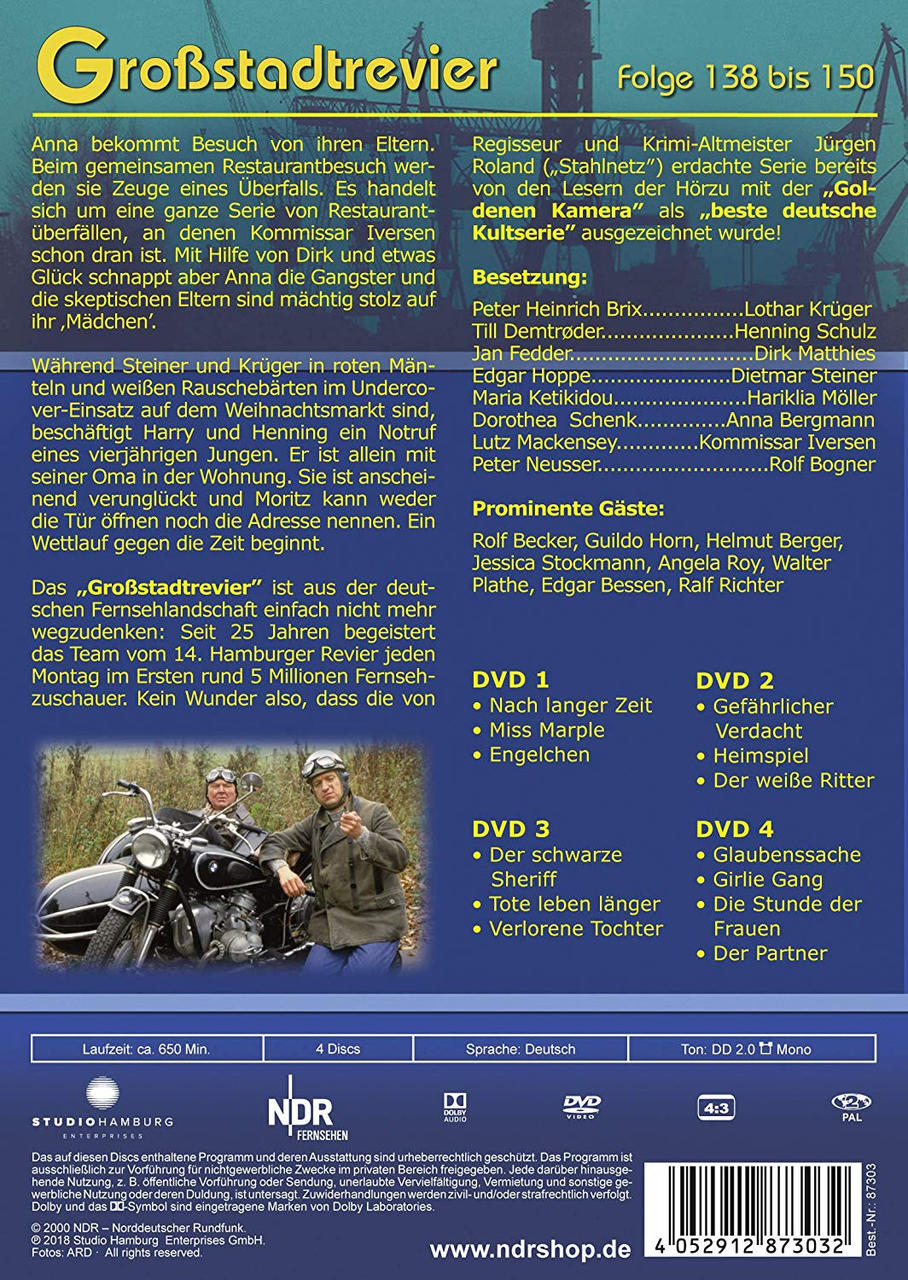 DVD-Hülle mit Text und Bild eines Mannes auf einem Motorrad. Deutscher Text ist prominent.