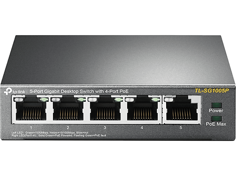 TP-LINK 5-poorten Switch Gigabit PoE (TL-SG1005P)
