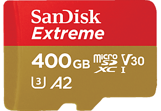 SANDISK Extreme, Micro-SDXC Speicherkarte, 400 GB, 160 MB/s