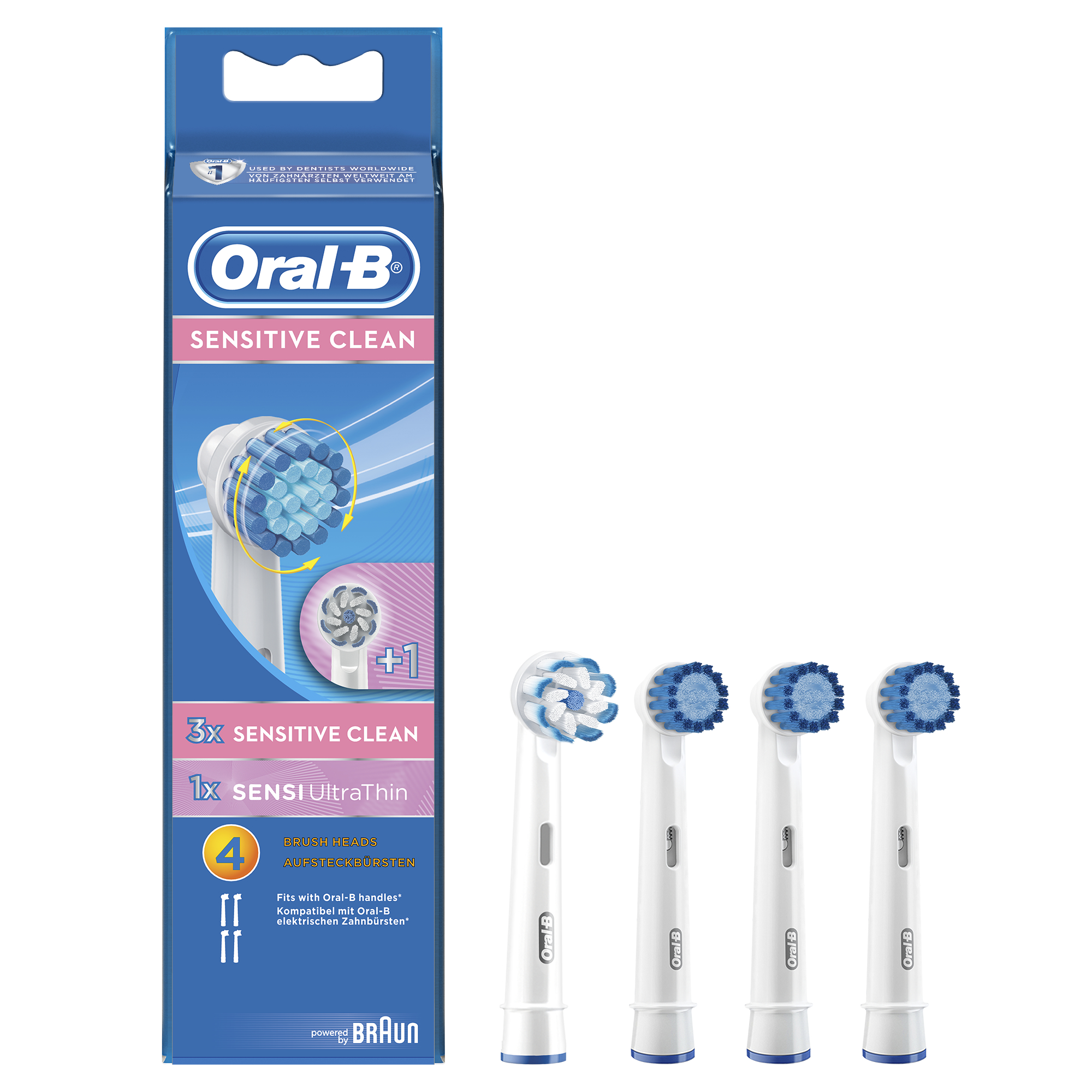 ORAL-B Aufsteckbürsten Sensitive 4er Aufsteckbürsten