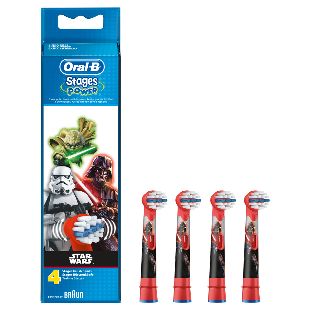 ORAL-B Aufsteckbürsten Stages Power Star Wars 4er Aufsteckbürsten