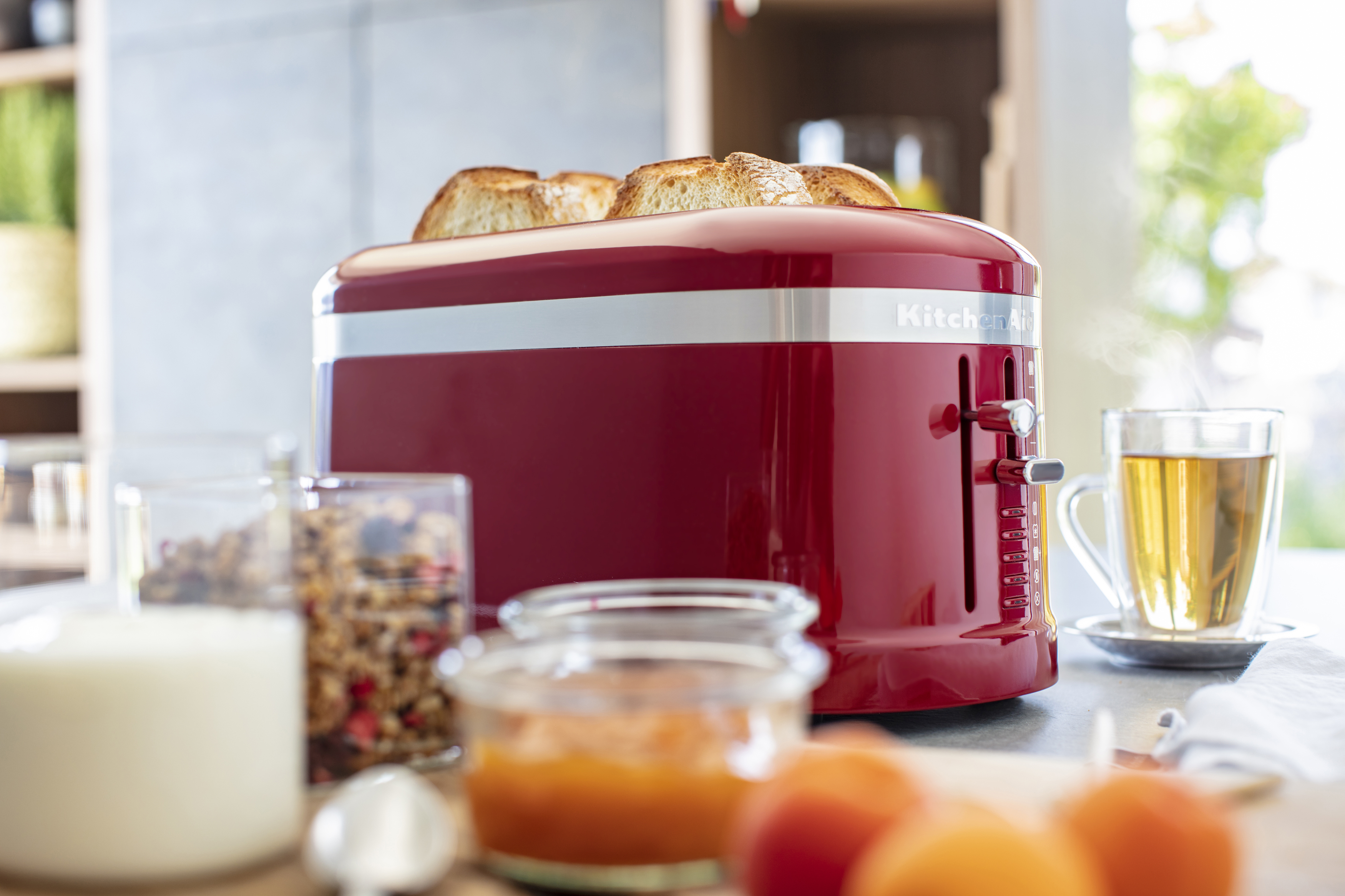 KITCHENAID 5KMT5115EER Classic Collection Toaster Empire Rot (1500 Watt, Schlitze: 2)