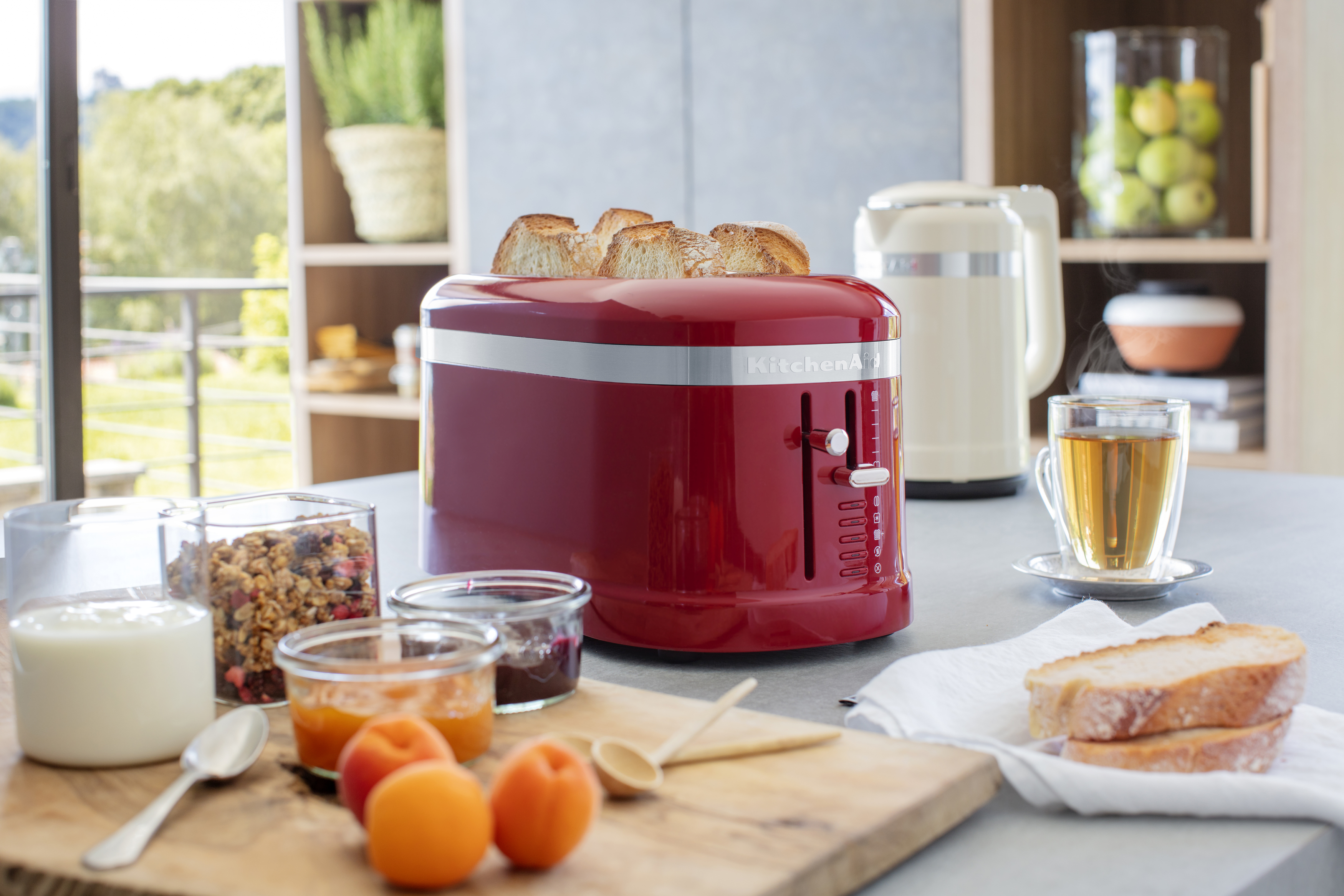 KITCHENAID 5KMT5115EER Classic Collection Toaster Empire Rot (1500 Watt, Schlitze: 2)