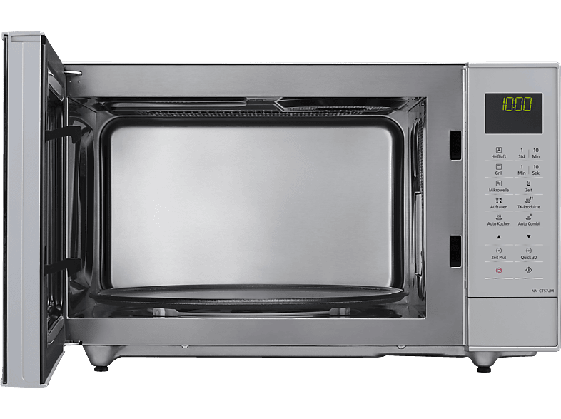 PANASONIC NN-CT 57 JMGPG Edelstahl, Mikrowelle (1000 Watt, Grillfunktion, Heißluftfunktion)