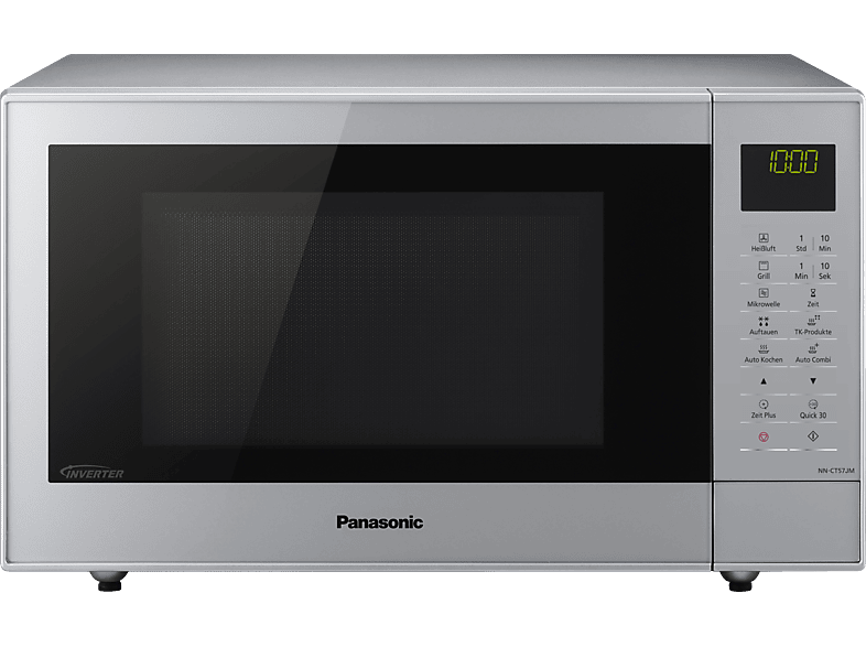 PANASONIC NN-CT 57 JMGPG Edelstahl, Mikrowelle (1000 Watt, Grillfunktion, Heißluftfunktion)
