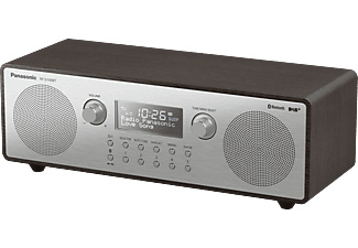 PANASONIC RF-D100BT DAB+ Radio mit Bluetooth, DAB+ Tuner/ Analog Tuner, FM, DAB+, Bluetooth, Silber/ holzbraun