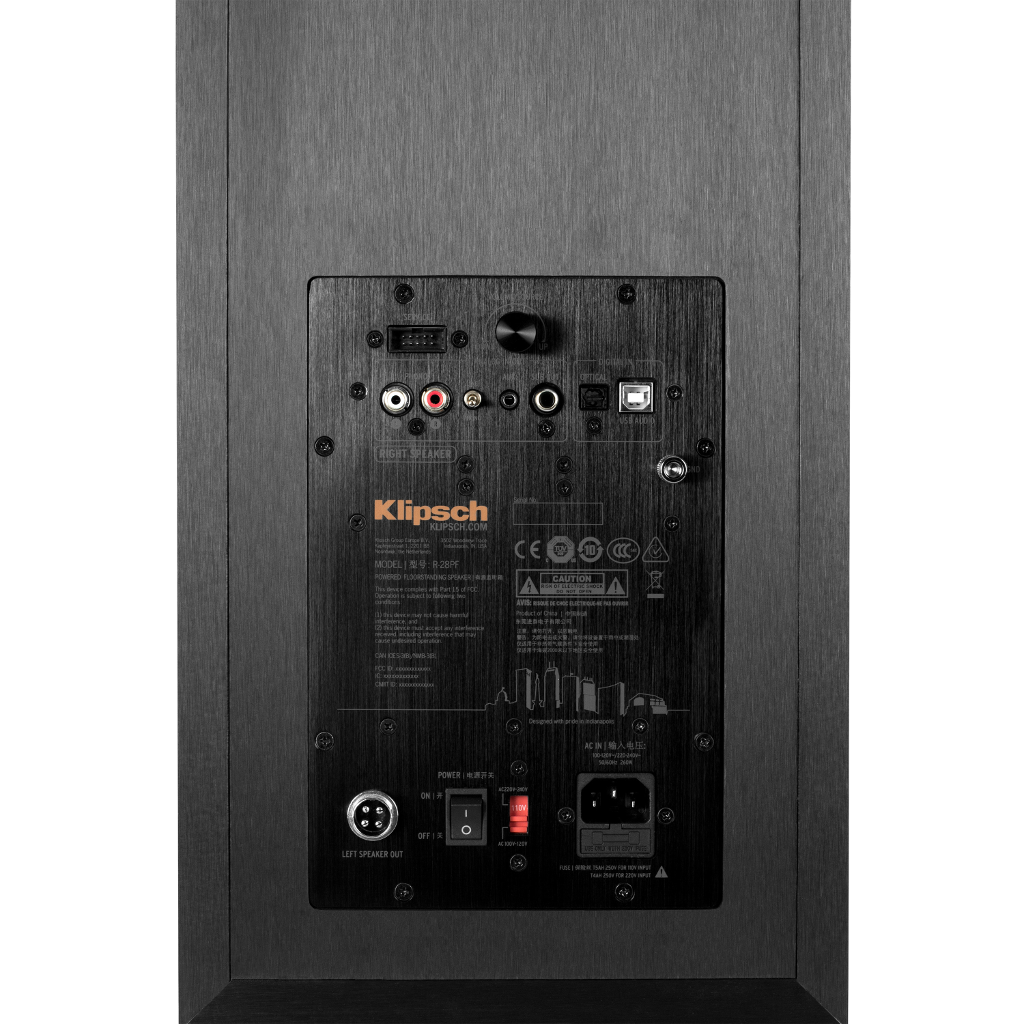 KLIPSCH R-28PF aktív álló hangfalpár, fekete